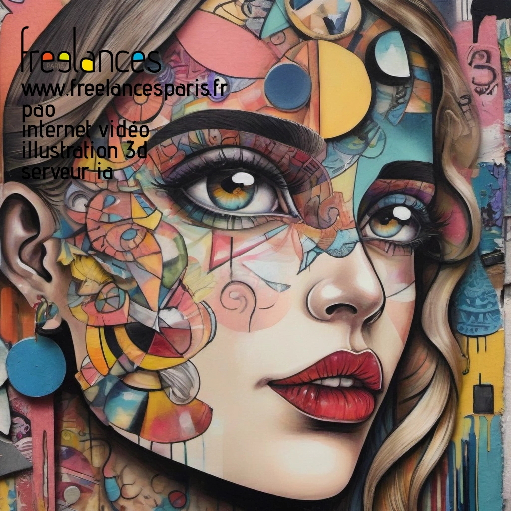 Pao mise en page internet vidéo illustration 3d serveur IA générative AI freelance paris studio de création magazines of2bsh80